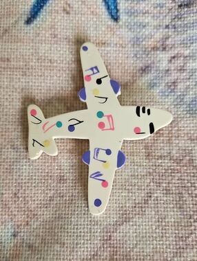 Vintage Airplane Brooch